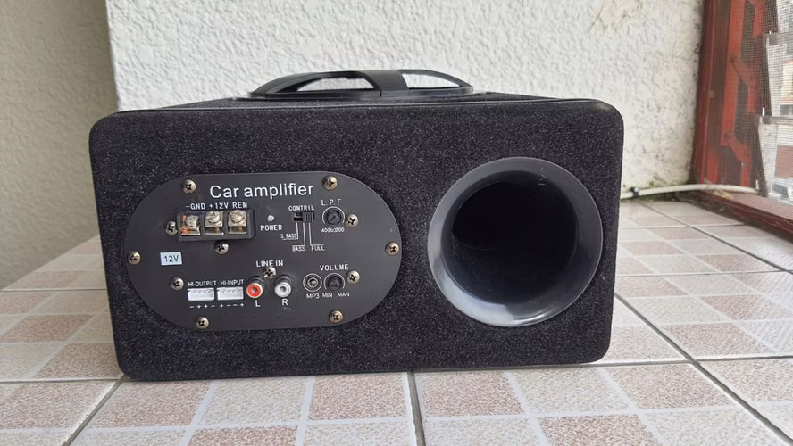 Subwoofer bocina amplificada para tu vehículo, Sin cables - Imagen 8