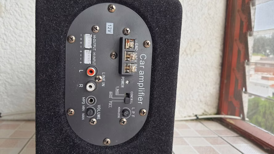 Subwoofer bocina amplificada para tu vehículo, Sin cables - Imagen 6