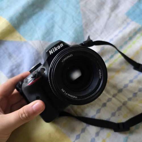Nikon D3300 + 2 lenses camera