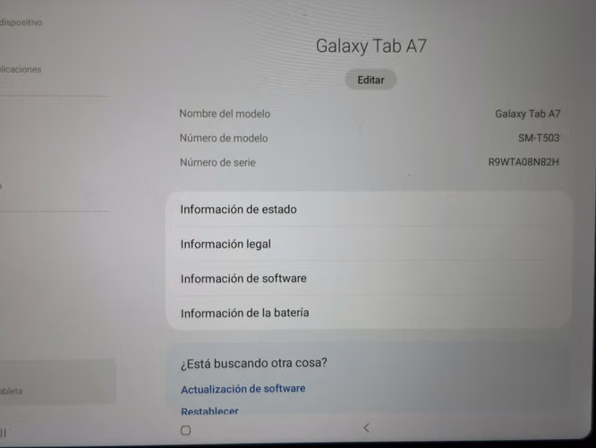 Tablet Samsung A7 - Imagen 3