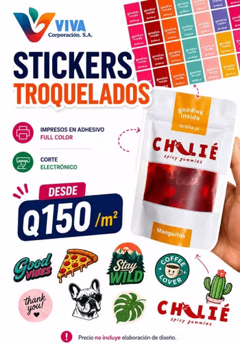 Stickers troquelados con impresión full color  - Imagen 1