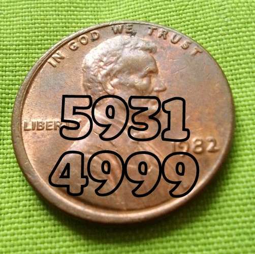 1982 LIBERTY ERROR DDO DOBLE TROQUEL FUERA DEL CENTRO ONE CENT USA LINCOLN MONEDA COLECCIÓN  - Imagen 2