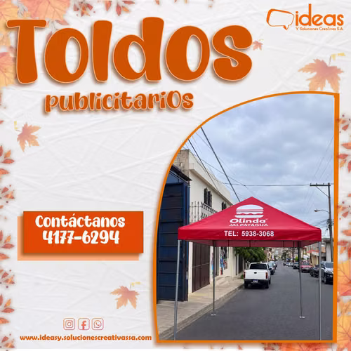TOLDO PROMOCIONAL PERSONALIZADO 