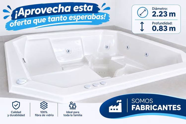 Oferta Jacuzzis octagonales y familiares