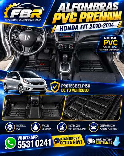 Alfombras 3D para carro PVC negro