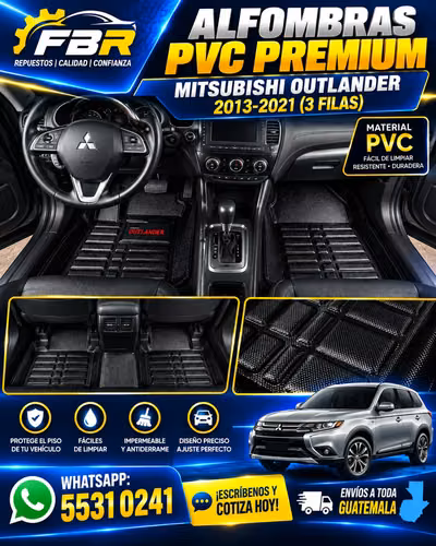 Alfombras 3D para carro PVC negro