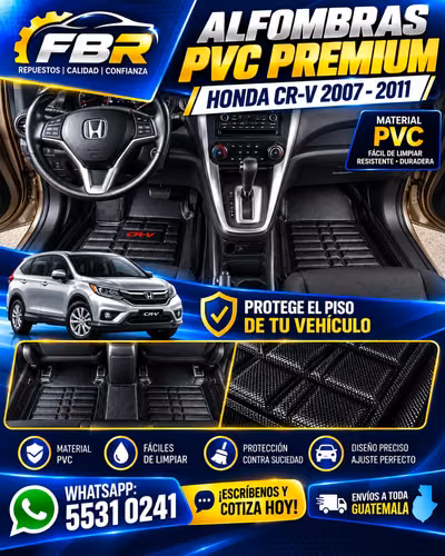 Alfombras 3D para carro PVC negro