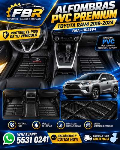 Alfombras 3D para carro PVC negro