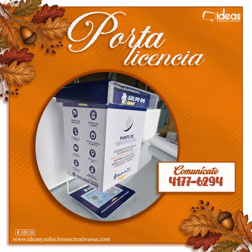 PORTA LICENCIAS PERSONALIZADO 