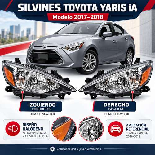 Silvines delanteros Toyota Yaris iA 