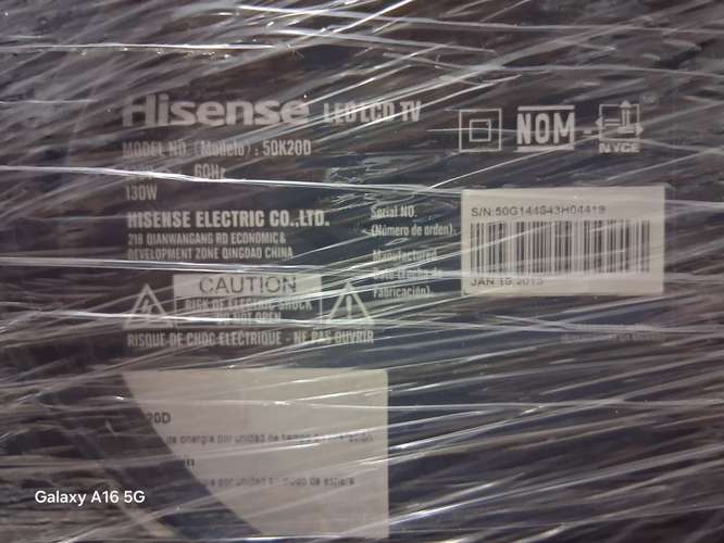Hisense 50 pulgadas (no es Smart)
