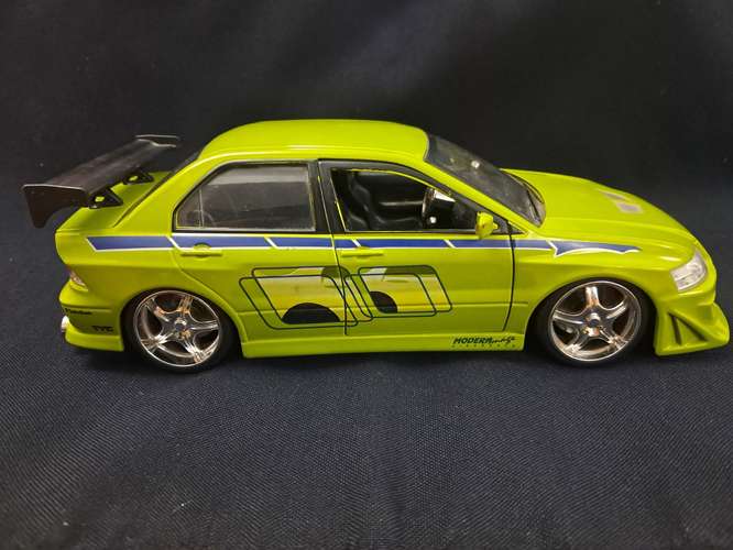 Carro de juguete mitsubishi evolution VII FAST & FURIOUS escala 1/24 - Imagen 10