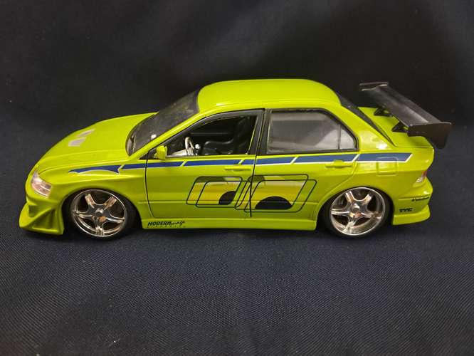 Carro de juguete mitsubishi evolution VII FAST & FURIOUS escala 1/24 - Imagen 4