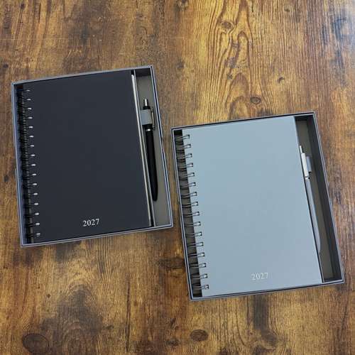 Set de agenda de espiral 2027  con bolígrafo