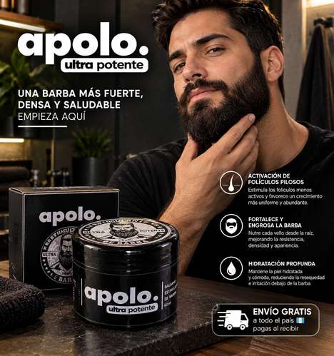 APOLO ULTRA POTENTE ESTIMULANTE PARA BARBA!