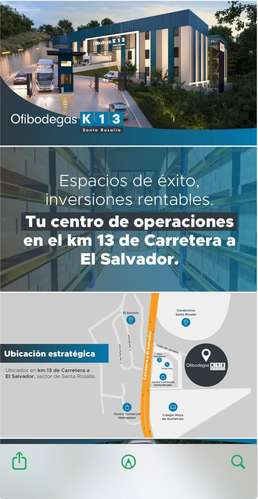 alquilo amplia ofibodega en carretera a El Salvador