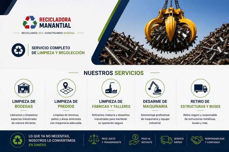 Tecompramos todo tipo de chatarra  ferrosa