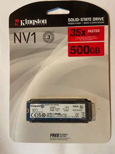 Unidad SSD de 500GB NVMe 
