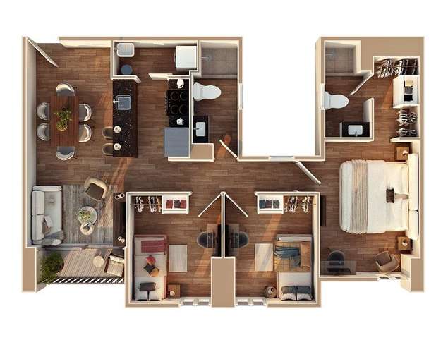 Apartamentos en proyecto, Zona 7 (Opción 2) - Imagen 2
