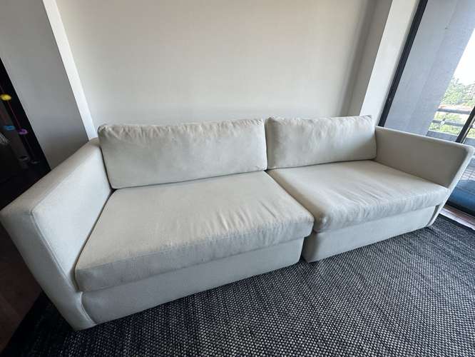 Sofá Modular 4 Puestos Blanco / Diseño Moderno - Excelente estado - Imagen 2