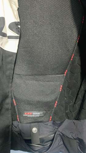 Chumpa de Motorista APEX Man Negro, Blanco con Rojo - Talla M - Imagen 3