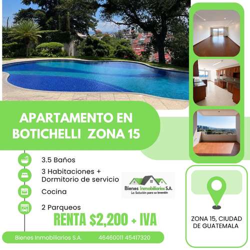 APARTAMENTO EN BOTICHELLI ZONA 15