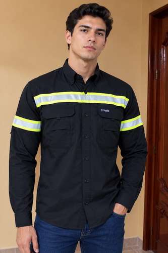CAMISAS ESTILO COLUMBIA CON REFLECTIVO PARA SEGURIDAD INDUSTRIAL