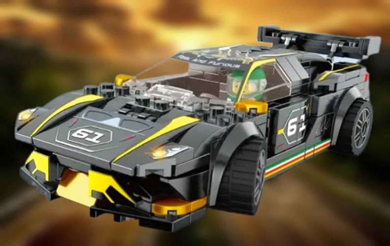 Carro deportivo armable (tipo Lego)
