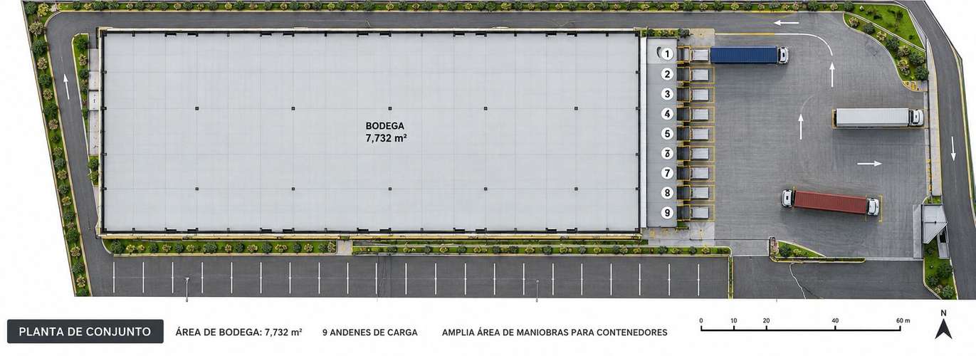 ALQUILO BODEGA INDUSTRIAL 11 MTRS AL HOMBRO, 9 ANDENES PALIN - ESCUINTLA ( J ) - Imagen 7