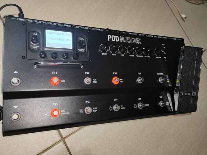 Pedalera Line 6 POD HD500X – Estado 10/10 (Q2,900)