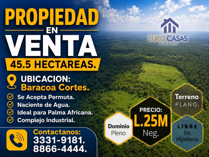 Se Vende Terreno Baracoa Cortes