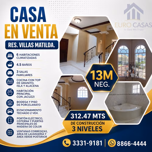 Se Vende Hermosa Propiedad Res. Villas Matilda 13 M.