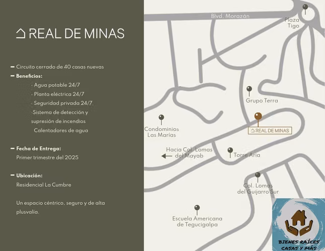 40 CASAS NUEVAS EN PREVENTA EN RESIDENCIAL LA CUMBRE, CERCA DEL BLVD MORAZÁN - Imagen 2