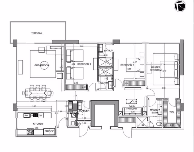 Se Vende Amplio Condominio Domus Residences