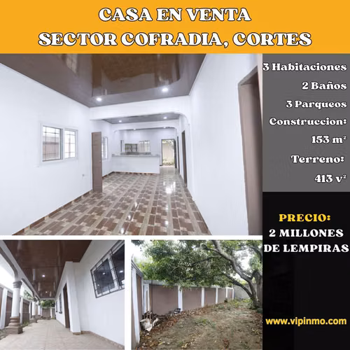 Casa en Venta en el Sector Cofradia, Cortes, Honduras