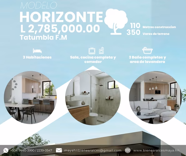 ¡Preventa de casas en Residencial Panorama, Tatumbla!