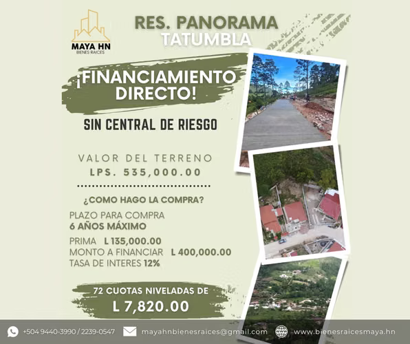 ¡Preventa de casas en Residencial Panorama, Tatumbla!