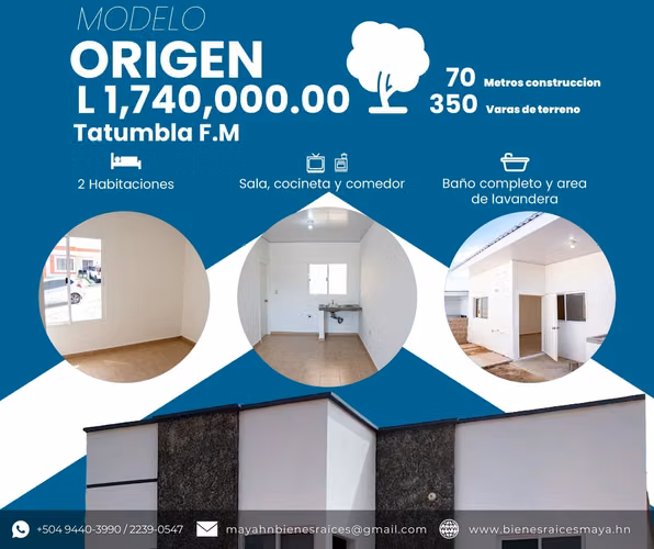 ¡Preventa de casas en Residencial Panorama, Tatumbla!