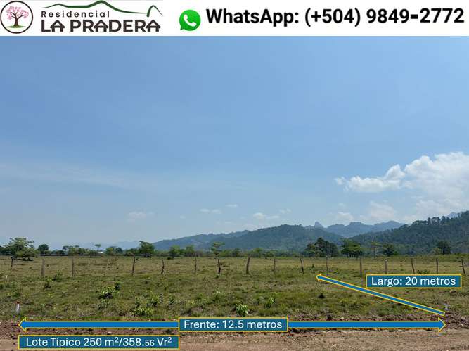 ¡LOTES PLANOS EN VENTA! JOALACA CORQUIN, COPAN