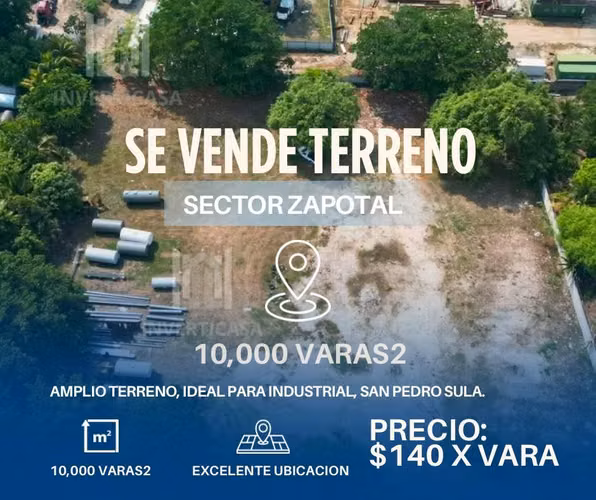 Se Vende Terreno en sector Zapotal- San Pedro Sula