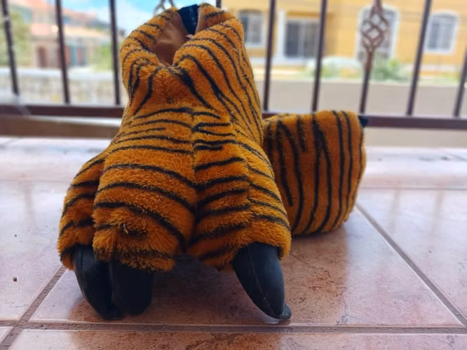 Pantuflas de tigre