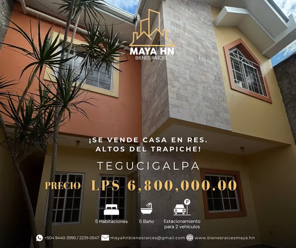 ¡Se vende casa en Res. Altos del Trapiche!