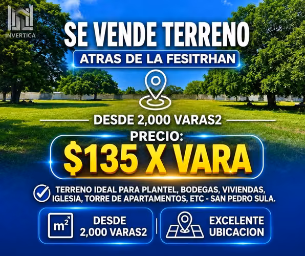 Se Venden Terrenos, Atrás de la Fesitranh,