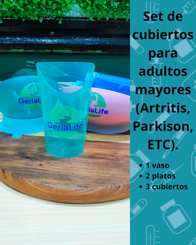 Set de cubiertos para adultos mayores