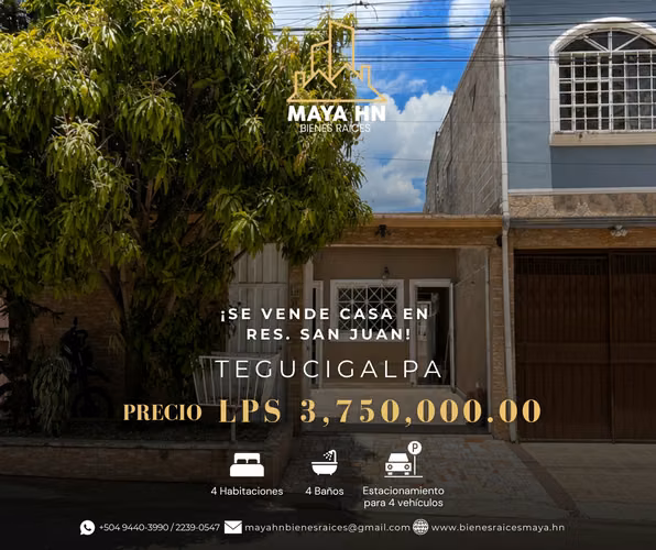 The house is sold in Residencial San Juan - Tegucigalpa!