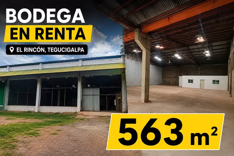 Economica Bodega 563 m2 in Rincon Rincon, includes Surveillance and Water!