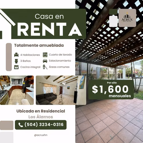 Casa En Renta (Amueblada)