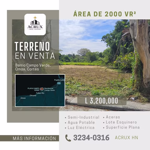 LAND FOR SALE IN OMOA, COURTEOUS!