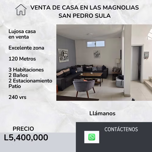 Venta de Casa en Las Magnolias