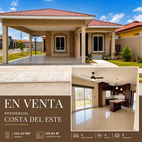 For sale corner house in Res Costa del Este